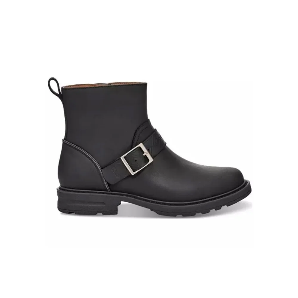 TEVA Black Rowena Block Heel Waterproof Trek Trail Hike Buckle Booties 9.5